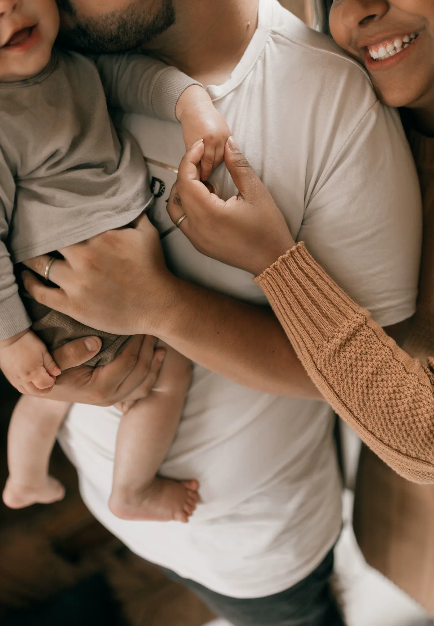 A family together at home